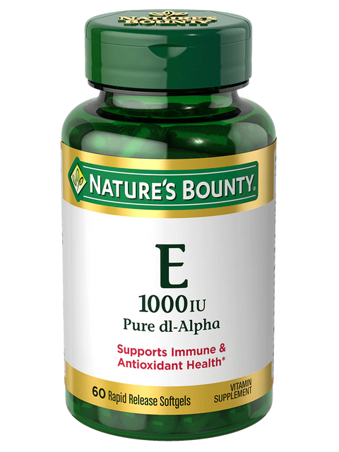 Nature's Bounty Vitamin E 100 iu 60 Rapid Release SoftGels