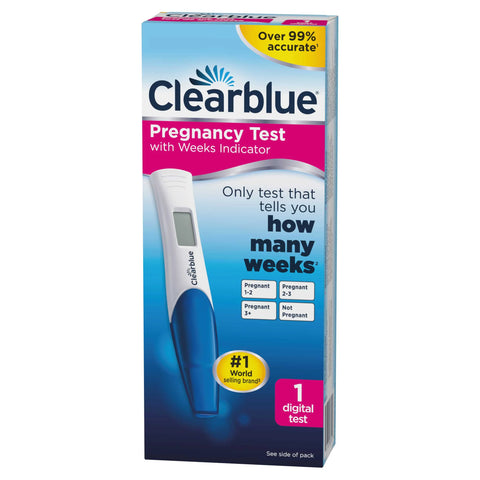 Clear Blue Pregnancy Test with Weeks Indicator