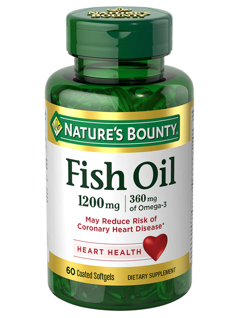 Nature'S Bounty Fish Oil 1200 Mg Odorless Softgels 60'S