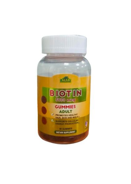 Alfa Biotin 5000 Mcg Adult 60 Gummies