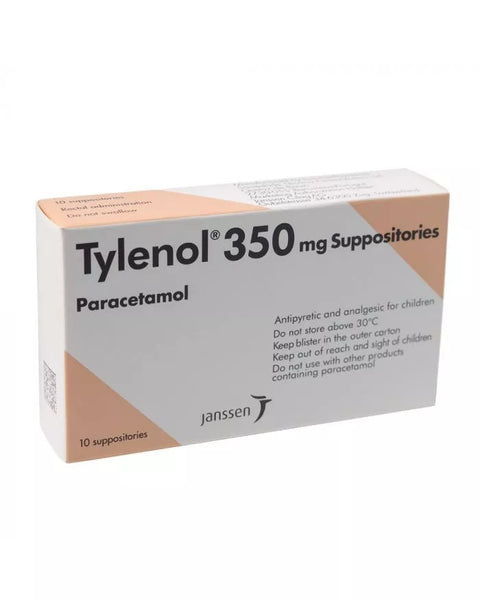 Tylenol 350MG Suppositories 10s