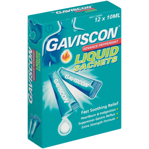 Gaviscon Advance Peppermint Sachets, 12's