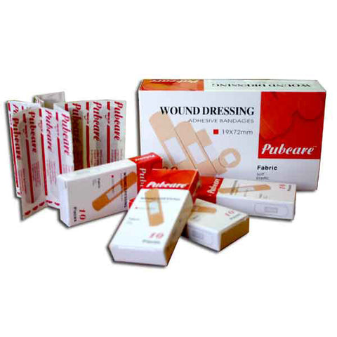 Pubcare Wound Plaster 100's Fabric