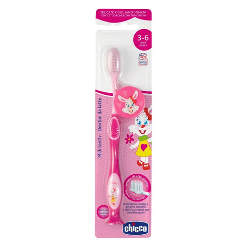 Chicco Milk Teeth Tooth Brush For Girls (3 To 6 Years)