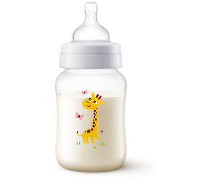 Avent Anti-Colic Botl Giraffe 1M+,Scf821/12 260 ML