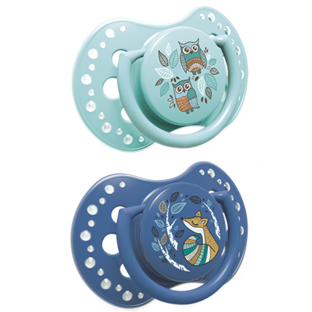 LOVI Soother Folky Boy (22/841), 2 Pcs - 0 to 3m