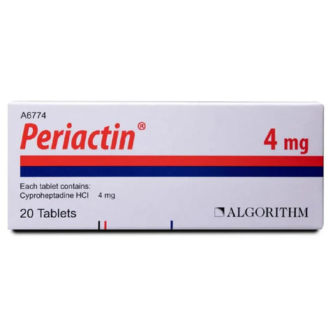 Periactin 4mg Tablets 20 Pieces