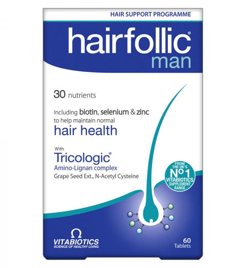 Vitabiotics Hairfollic Man Tablet, 60's