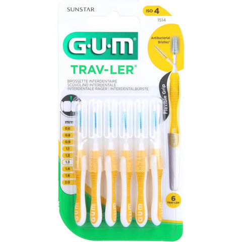 Gum 1514 Trav-Ler Intradental Brush, 1.3 MM