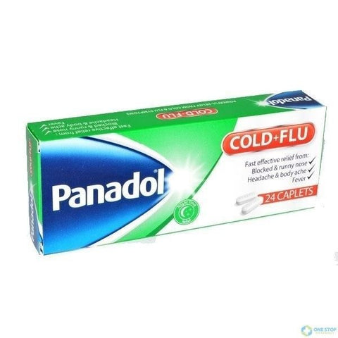 Panadol Cold + Flu Night 24 Capsulelets Green