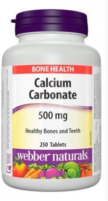 Webber Naturals Calcium Carbonate 500Mg Tablet - 250's