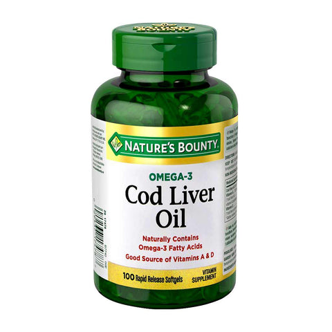 Nature's Bounty Cod Liver Oil Capsule 100's