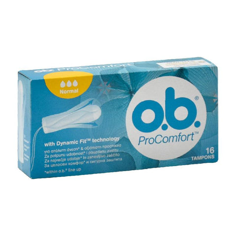 OB Tampons Procomfort Normal Regular 16 Pieces