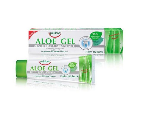 Equilibra Aloe Gel Whitening Tooth Paste, 75 ML