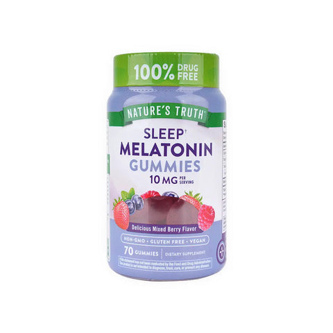 Nature's Truth Melatonin 10mg 70 Gummies Mixed Berry Flavor