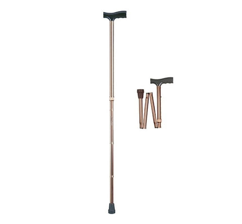 Caremax Foldable Walking Stick,Ca835L1 (Brown)