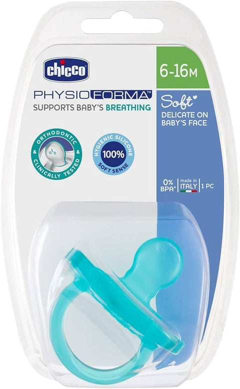 Chicco Silicone Soother Boy 6-16M ,1's