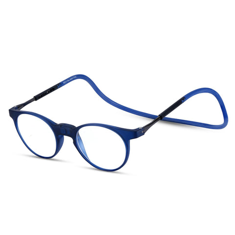 100 Eyewear (Blue Round Magnetic) – Power: +3.00 (RX7002)