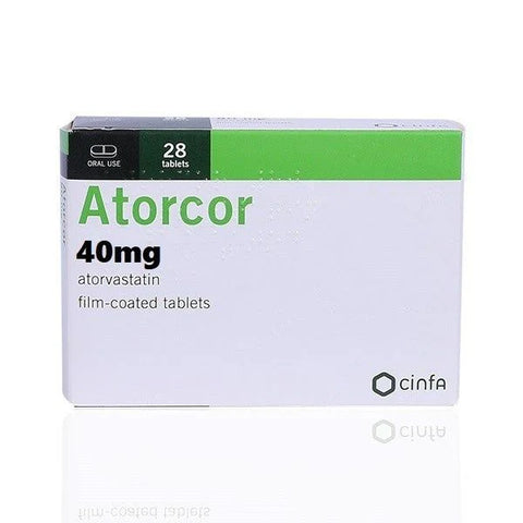 Atorcor 40 Mg Tab 28's