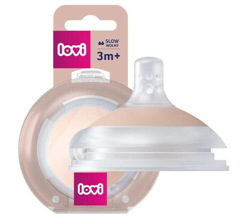 Lovi Feeding Teat Mammafeel 3M+Slow 1PC -18/732