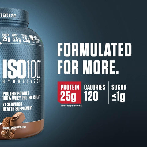Dymatize ISO 100 Whey Protien - Gourmet Chocolate, 5 Lbs