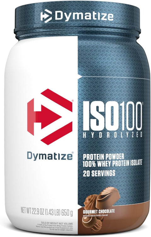Dymatize ISO 100 Hydrolyzed Whey Protein Isolate - Gourmet Chocolate, 1.34 Lbs