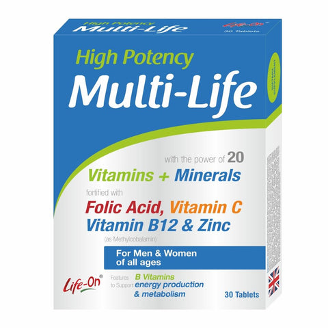 Life On Multi-Life Tablets, 30's – Multivitamin Support for Daily Wellness