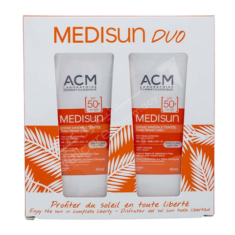 ACM Medisun Spf50+ Light Tint Cream 40 ML (Combo Pack)