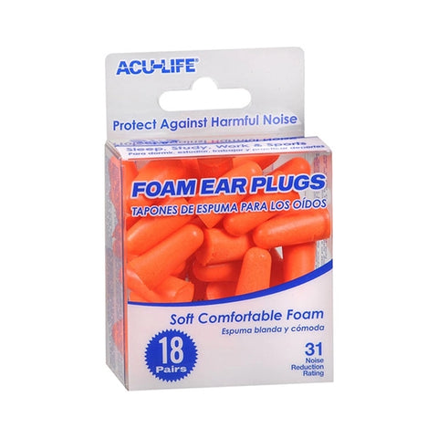 Acu-Life Foam Ear Plugs 18s - 400584