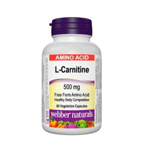 Webber Naturals L-Carnitine 500Mg Capsule - 60's