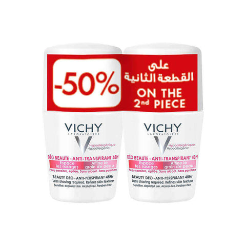 Vichy Non Alcohol Deo Roll, 50 ML (Combo - Offer Pack)