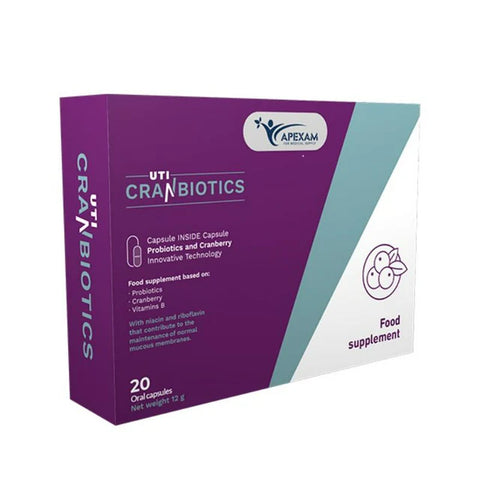 Apexam Uti Cranbiotics Cap 20's