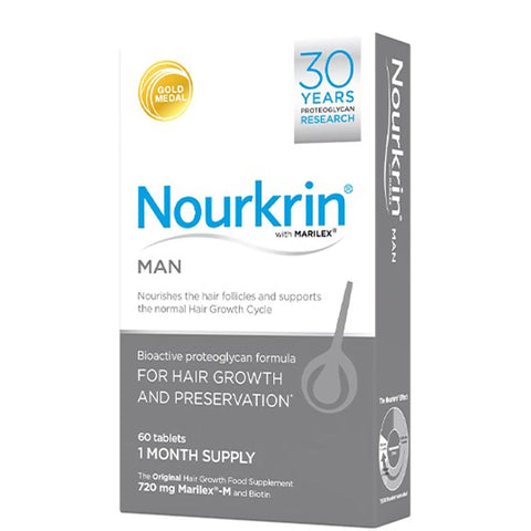 Nourkrin Man Tablets, 60’s – Support for Healthy Hair Growth and Vitality