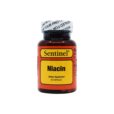 SENTINEL NIACIN CAPSULE 60'S - - Stress & Fatigue Care, Vitamins & Minerals - - PharmaCare Online