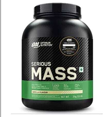 Optimum Nutrition Serious Mass Gainer -Vanila, 6 Lbs