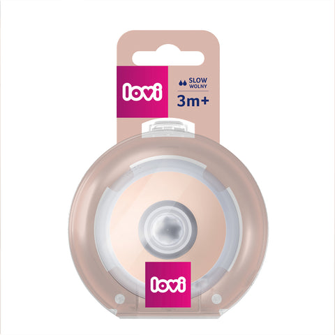 Lovi Feeding Teat Mammafeel 3M+Slow 1PC -18/732