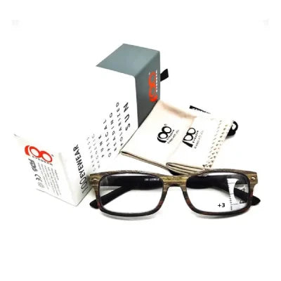 100 Eyewear (Demi Square Magnetic) – Power: +2.50 (152111)
