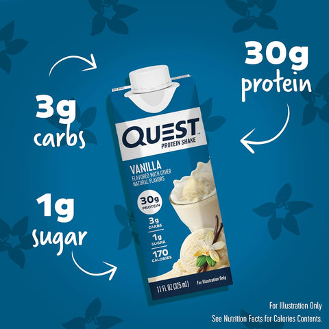Quest Nutrition Protein Shake - Vanilla, 325 Ml