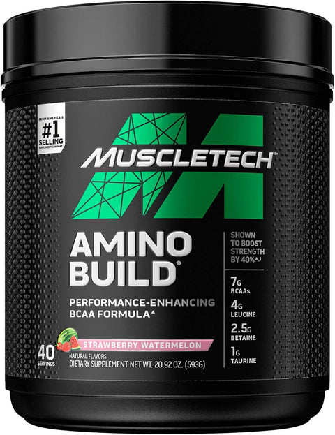 Muscletech Amino Build Post Work Out - Strawberry & Watermelon, 40 Servings