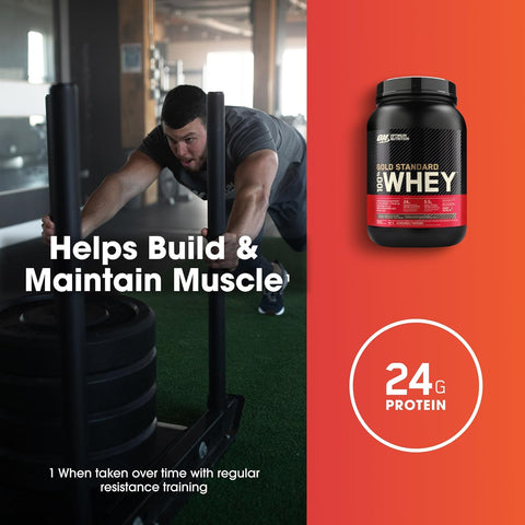 Optimum Nutrition، مصل اللبن Gold Standard 100%، آيس كريم الفانيليا، 2 رطل