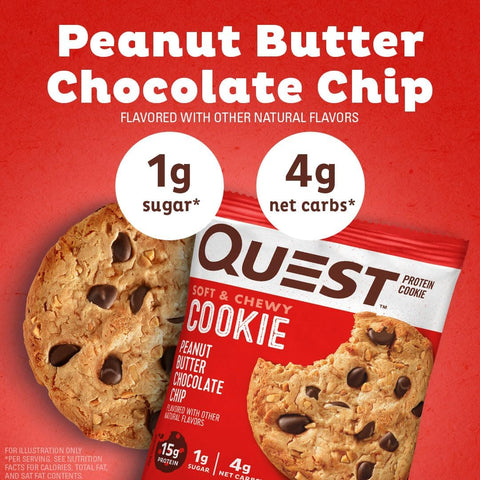 Quest Peanut Butter Chocolate Cookies, 59 Gm