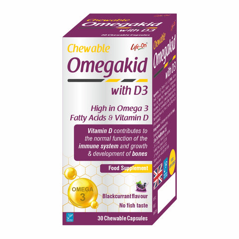Life On Omegakid With Vit D3 Chew. Cap 30S