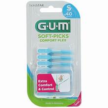 Gum 659 Soft Picks Comfort Flex Small, 40's