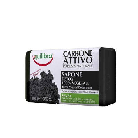 Equilibra Charcoal Detox 100% Soap, 100 Gm