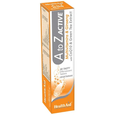 HEALTH AID A TO Z ACTIVE EFFERVESCENT TABLET 20'S - - healthaid, Nutrition, Vitamins&Minerals - - PharmaCare Online