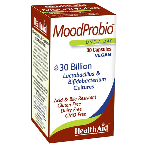 HEALTH AID MOOD PROBIO 30 BILLION VEGAN CAPSULE 30'S - - Essential Supplements - - PharmaCare Online