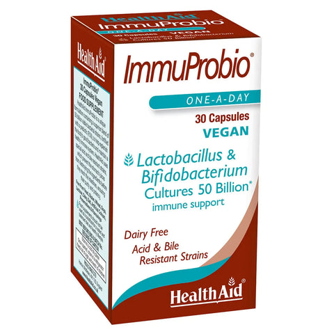 HEALTH AID IMMU PROBIO 50 BILLION CAPSULE 30'S - - - - PharmaCare Online