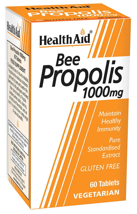 HEALTH AID BEE PROPOLIS 1000 TABLET 60'S -  - Covid Care, Essential Supplements, Immunocare -  - PharmaCare Online