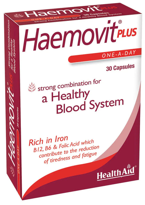 HEALTH AID HAEMOVIT PLUS CAPSULE 30'S - - healthaid, Herbal Supplements, Nutrition, Pregnancy Care, Supplements - - PharmaCare Online
