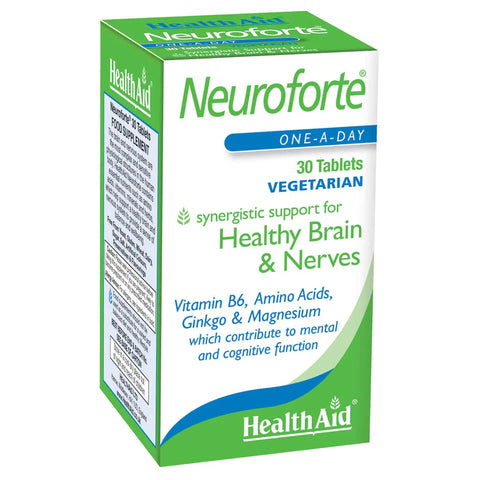 HEALTH AID NEUROFORTE TABLET 30'S - - Essential Supplements, Stress & Fatigue Care - - PharmaCare Online